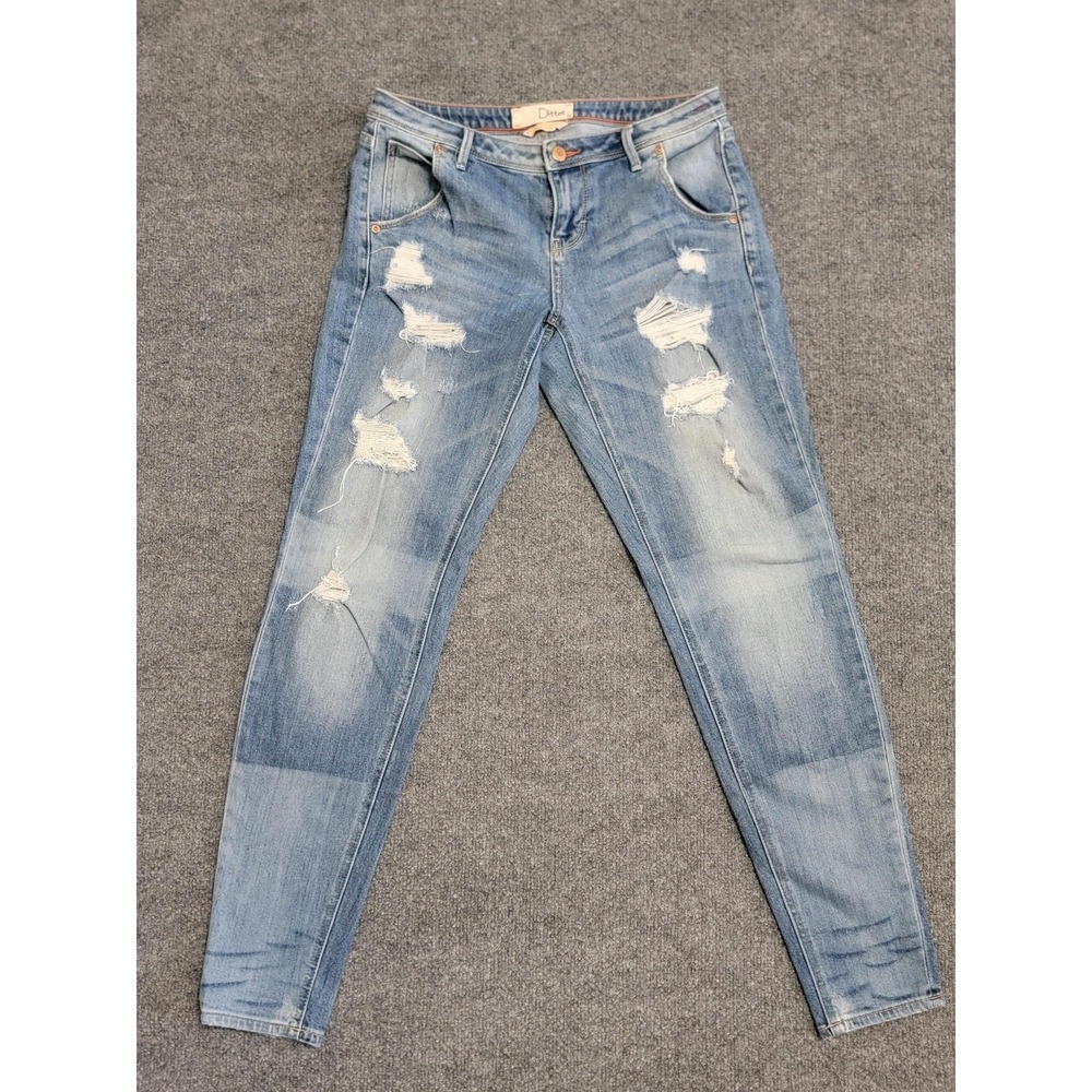 Dittos Jeans Womens 26 Boyfriend Crop Low‎ Rise Distressed Ripped Denim Pants